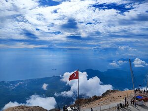 Tahtali Mountain (Antalya, Kemer, Tekirova Mah., Olympos Teleferik Hattı), cima de la montaña