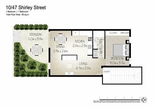 Гостиница Crest Apartments Byron Bay в Байрон-Бэе