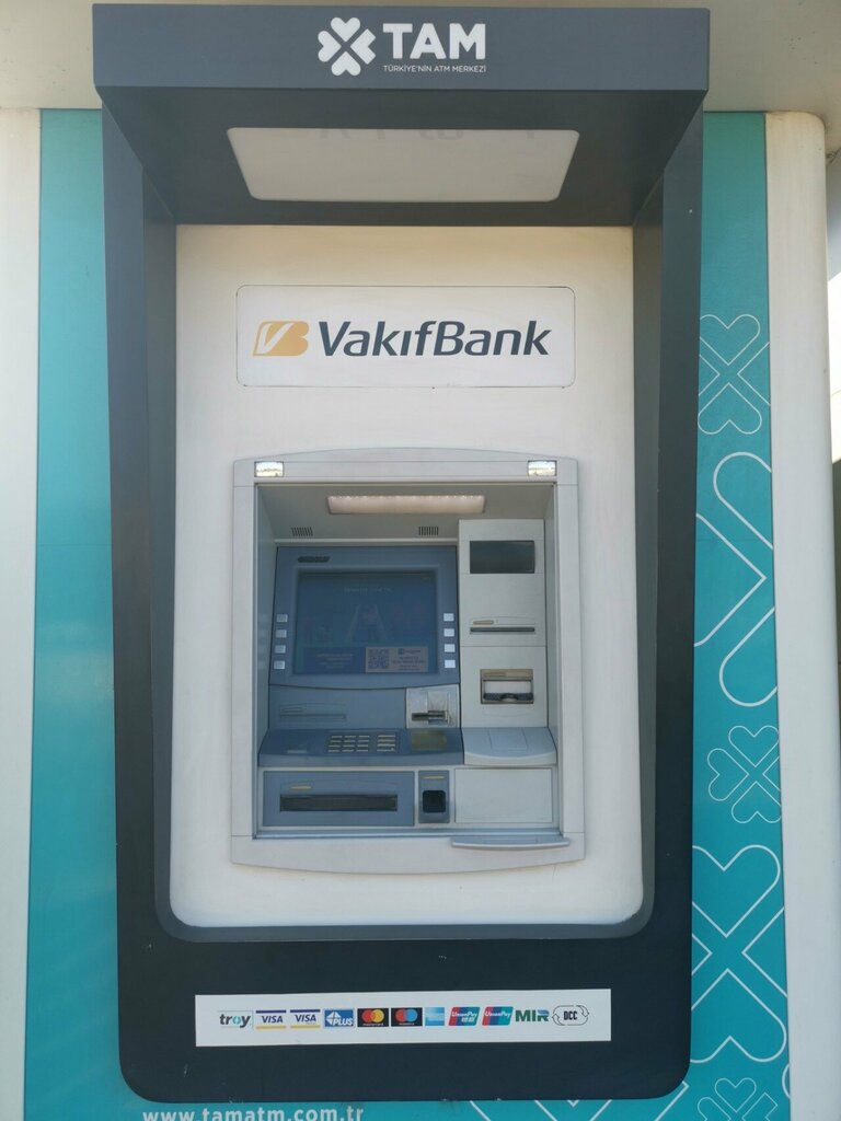 Банкомат Vakifbank ATM, Стамбул, фото