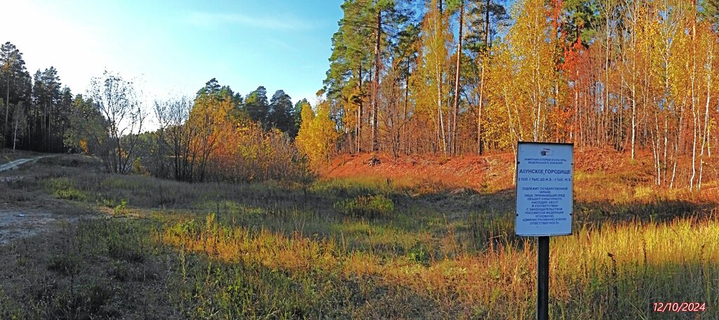 Landmark, attraction Памятник истории и культуры федерального значения Ахунское городище, Zarechny, photo