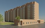 В VIII МКР (Солнечная улица, 8), complejo residencial