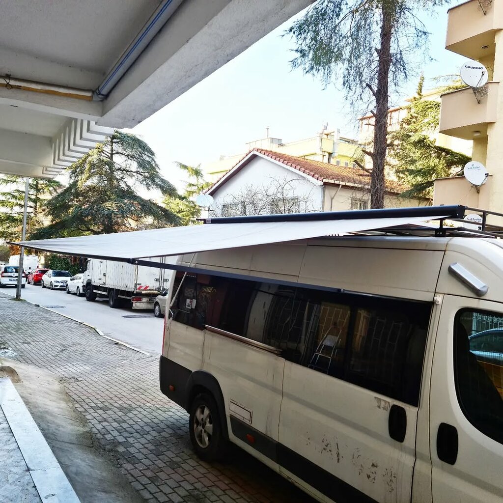 Frame and awning structures Albina Karavan Tentesi, Istanbul, photo