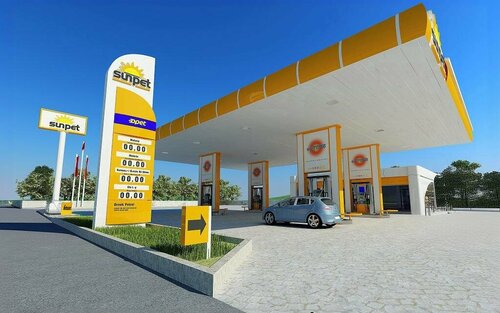 Gas station Sunpet, Hassa, photo