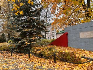 Знак в честь присвоения звания Бобруйские (Magiliowskaja voblasc, Babrujsk, kvartal Centr), memorial plaque, foundation stone