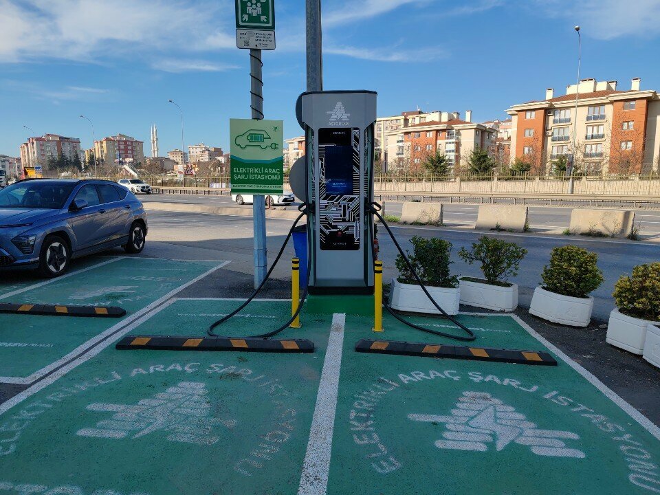 Electric car charging station Astor Charge, Istanbul, photo