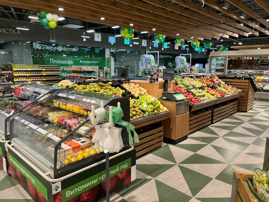 Supermarket Perekrestok, Moskva, foto