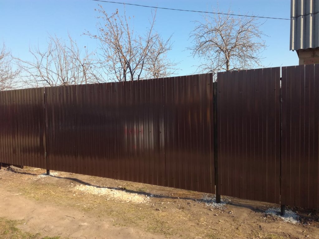 Установка и монтаж забора из профнастила в Волгограде и Волжском ЭталонСтрой