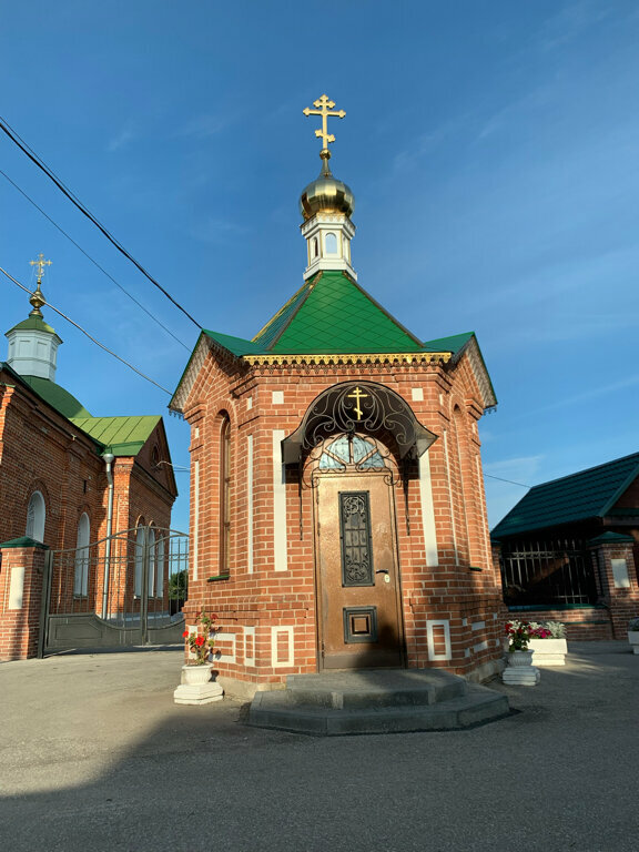 Chapel, memorial cross Часовня преподобного Сергия Радонежского, Ryazan, photo