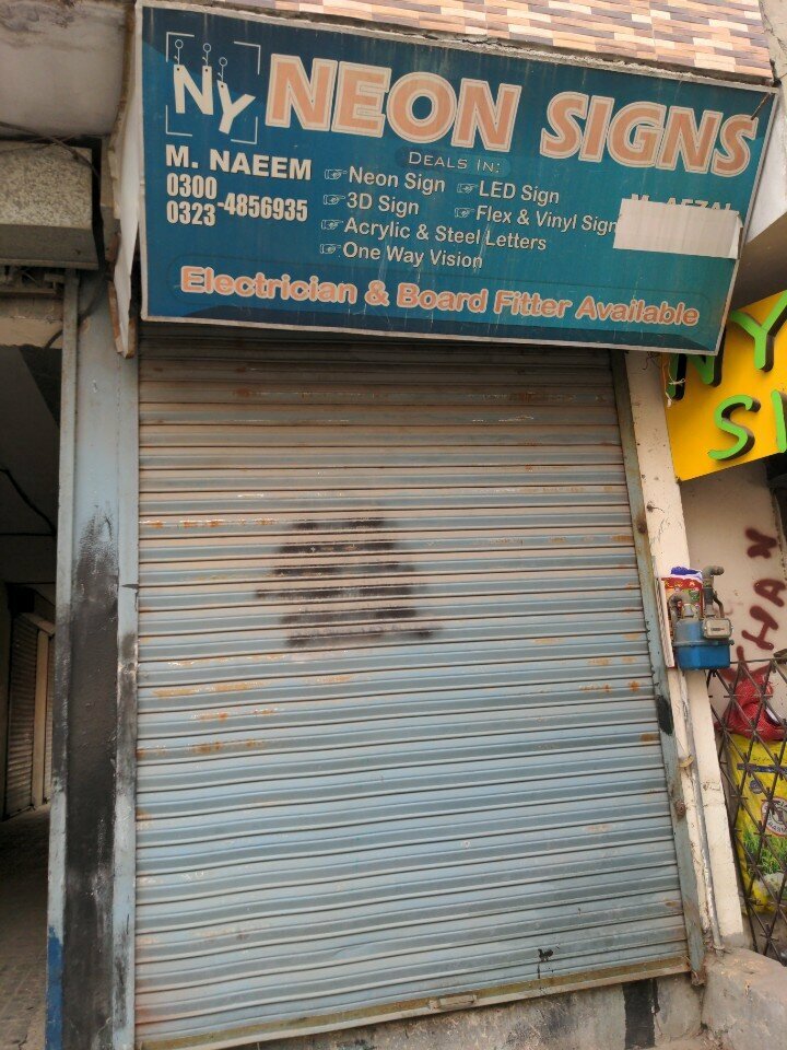 Copy center Neon signs, Lahore, photo