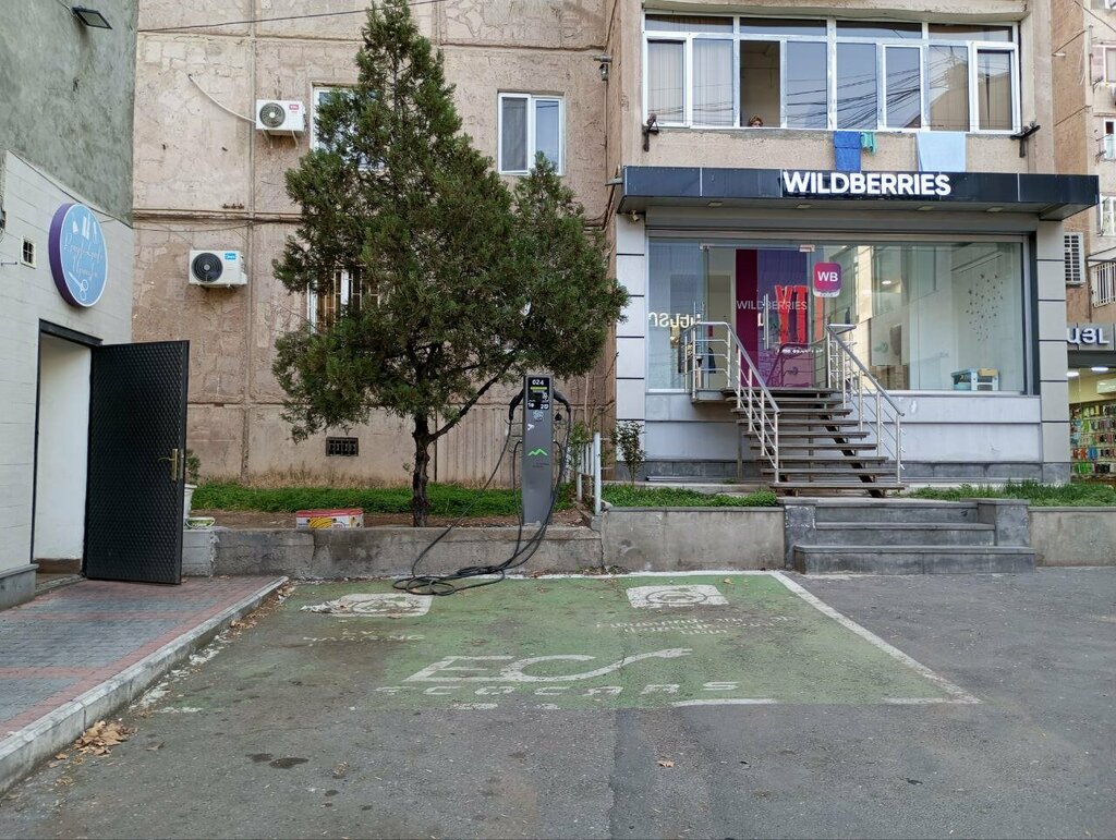 Electric car charging station EcoCars, Yerevan, photo