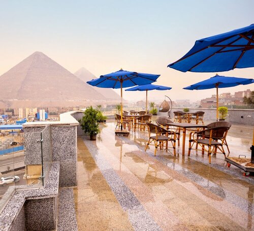 Blue Pyramids Eyes Hotel