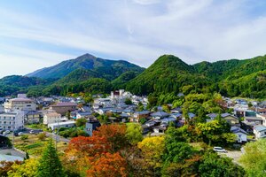Гостиница Hotel Hoho A hotel overlooking the Echigo Plain and the Yahiko mountain range