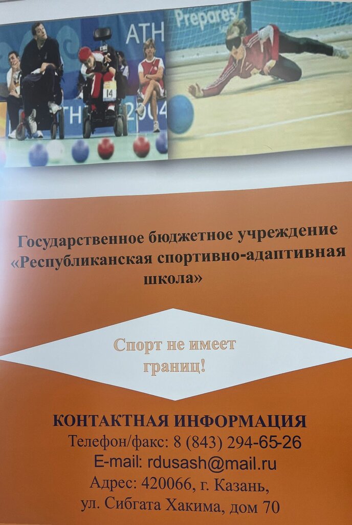 Sports school Республиканская спортивно-адаптивная школа, Kazan, photo