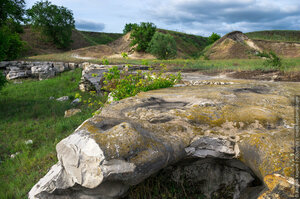 An ancient quarry (Voronezh Region, Khokholskoye gorodskoye poseleniye), landmark, attraction