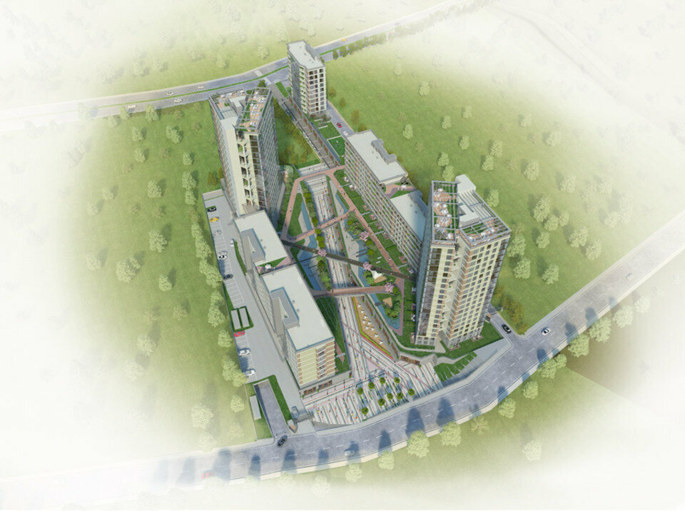Housing complex Sur Yapi Corridor, Istanbul, photo