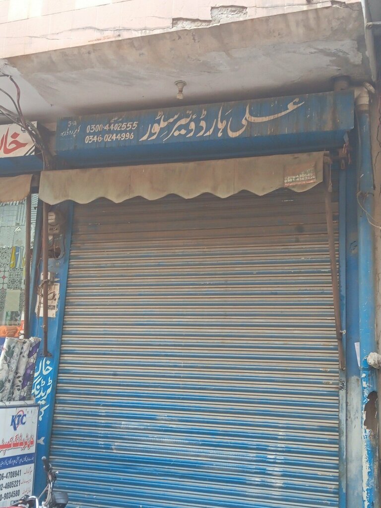 Household goods and chemicals shop Ali hardware store, Lahore, photo