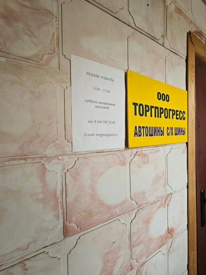 Tires and wheels Торгпрогресс, Orel, photo