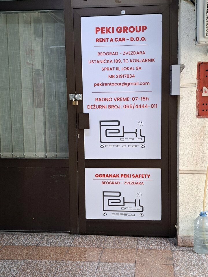 Car rental Peki Group, Belgrade, photo
