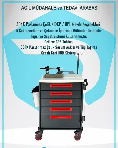 Medical equipment Reda Hospital Equipment, Medical Carts, Dressing and Emergency Intervention Carts, Ankara, photo