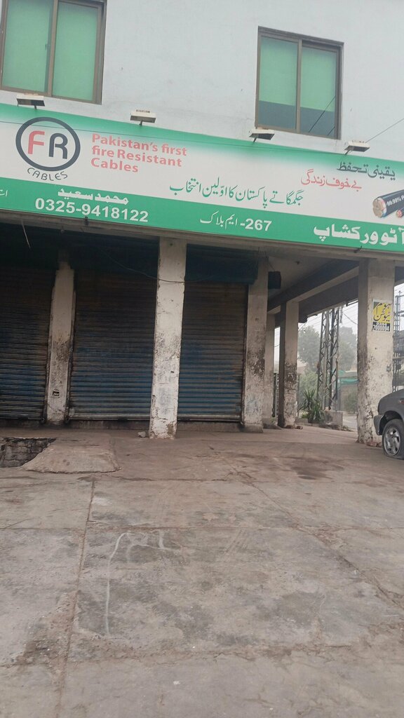 Electronic goods store Pakistan s' first fire resistant lables, Lahore, photo