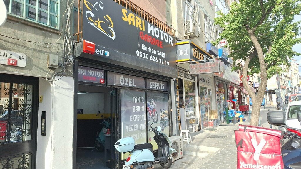 Motorcycle repair Sari Motor, Istanbul, photo