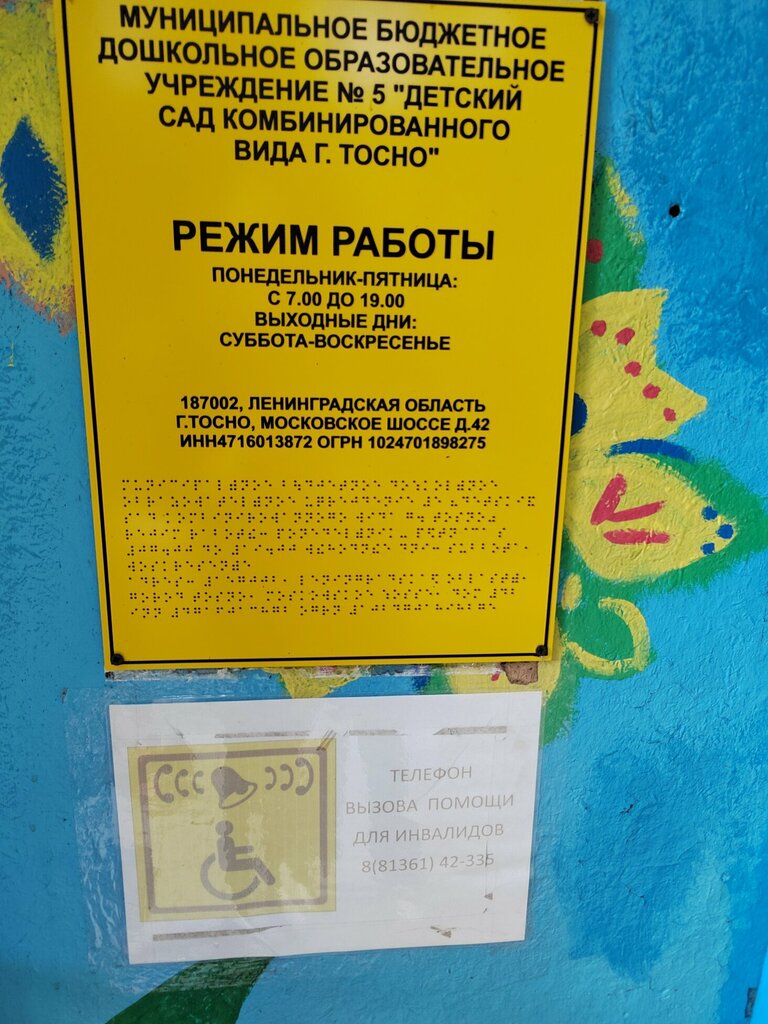 Jardín de infancia, guardería Tosnenskaya Nachalnaya shkola-sad № 5, , foto