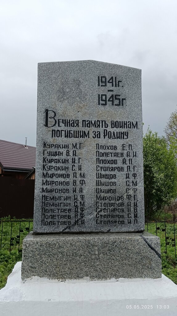 Monument, memorial Обелиск воинам, павшим в годы Великой Отечественной войны, Nizhny Novgorod Oblast', photo