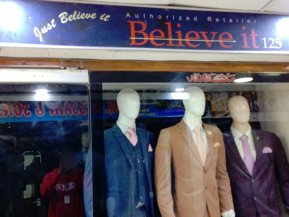 Clothing store Believe IT, Karachi, photo