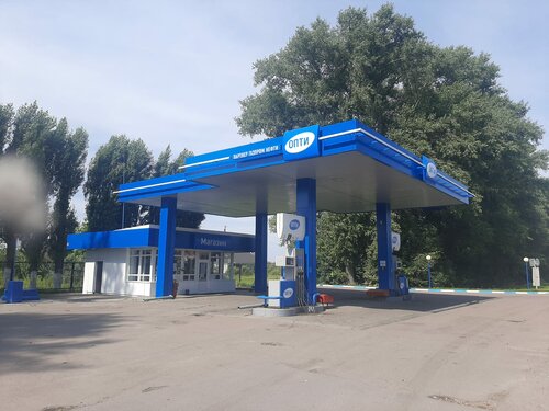 محطة وقود Gazpromneft ، مقاطعة فورونيج، صورة