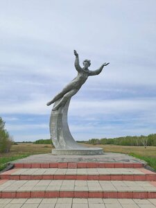 Место приземления В.В. Терешковой (Altai Territory, Bayevskiy rayon, Nizhnechumanskiy selsovet), landmark, attraction