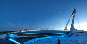 Велопешеходный вантовый мост (Chelyabinskiy gorodskoy okrug, Tsentralniy District) ، معلم جذب سياحي