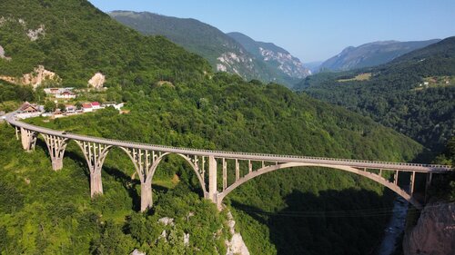 Landmark, attraction Đurđevića Tara Bridge, Earth, photo