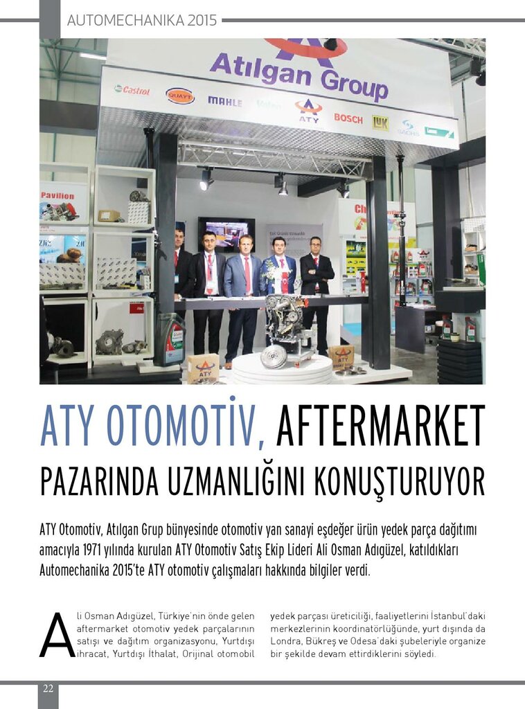 Магазин автозапчастей и автотоваров Atilgan ATY Automotive, Анкара, фото