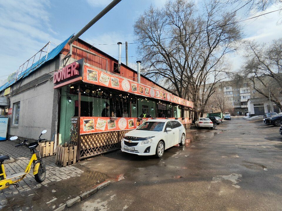 Fast food Soviet shish kebab, Almaty, photo
