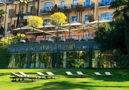 Внешний вид отеля Grand Hotel Villa Castagnola в Лугано, фото 1