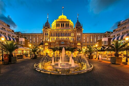 Внешний вид отеля Grand Hotel Amrâth Kurhaus The Hague Scheveningen в Гааге, фото 2
