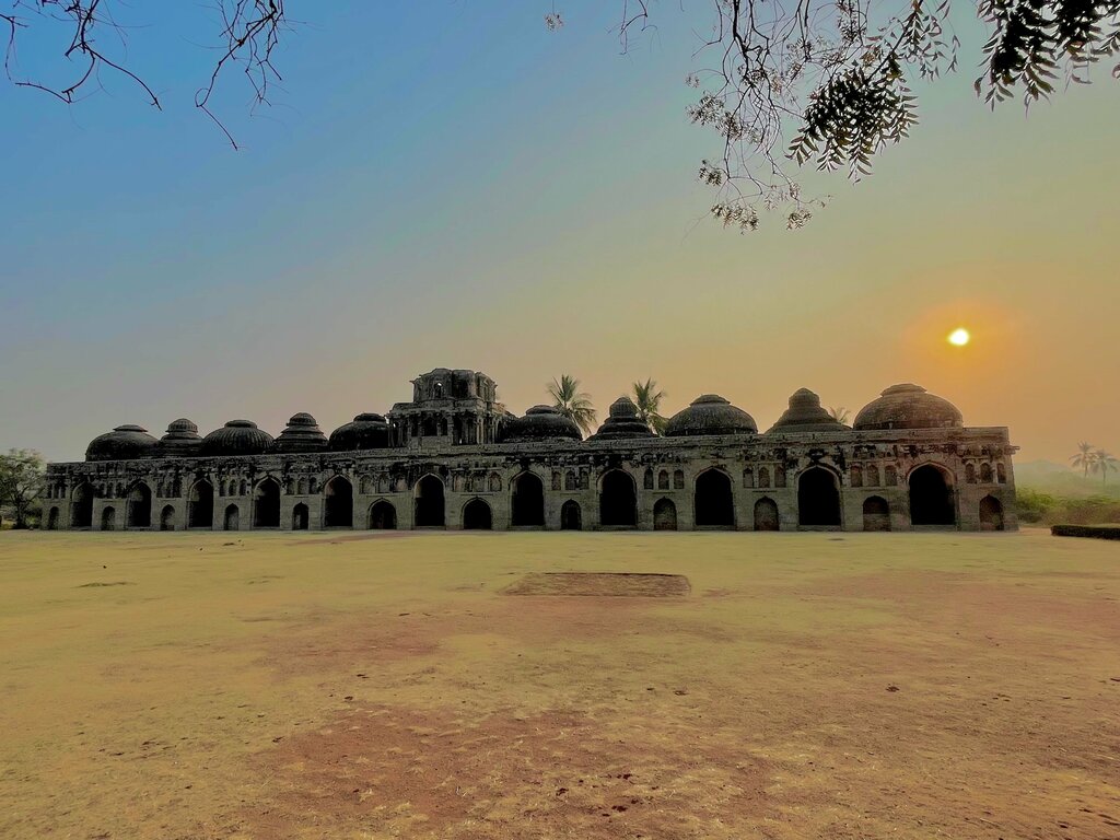 Landmark, attraction Elephant Stable, Karnataka, photo