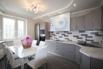 Global (Zarechnaya Street, 15), trabajos de construcción y acabado