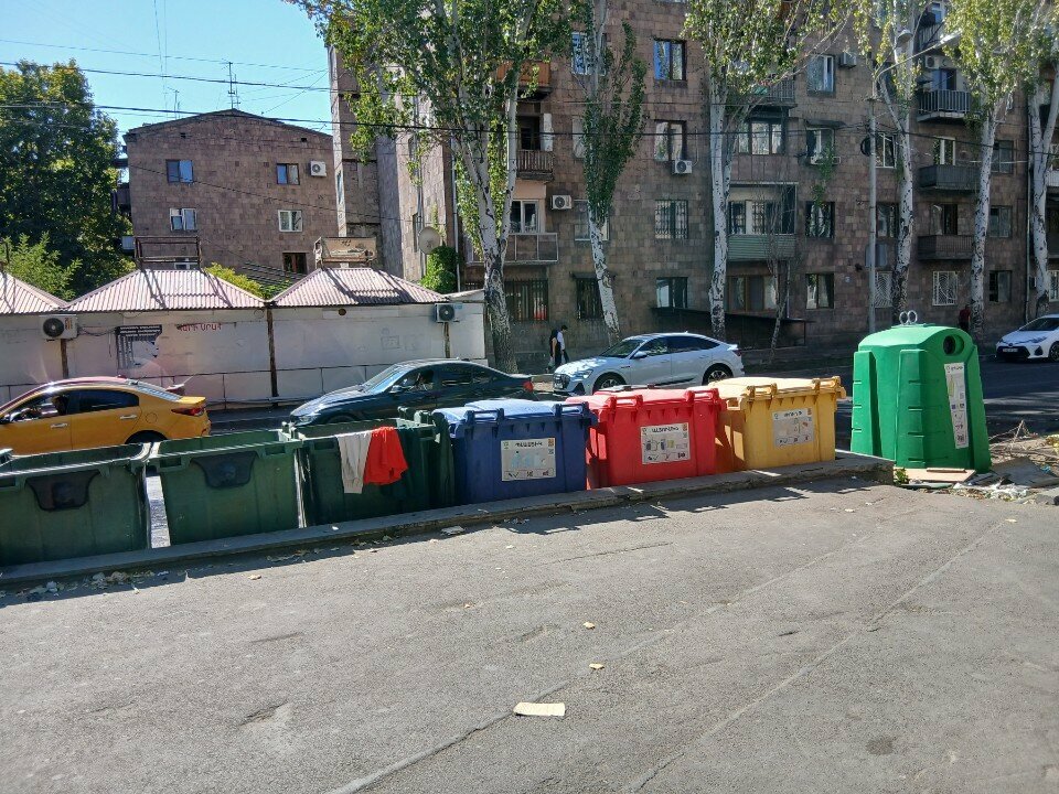 Waste sorting Waste sorting point, Yerevan, photo