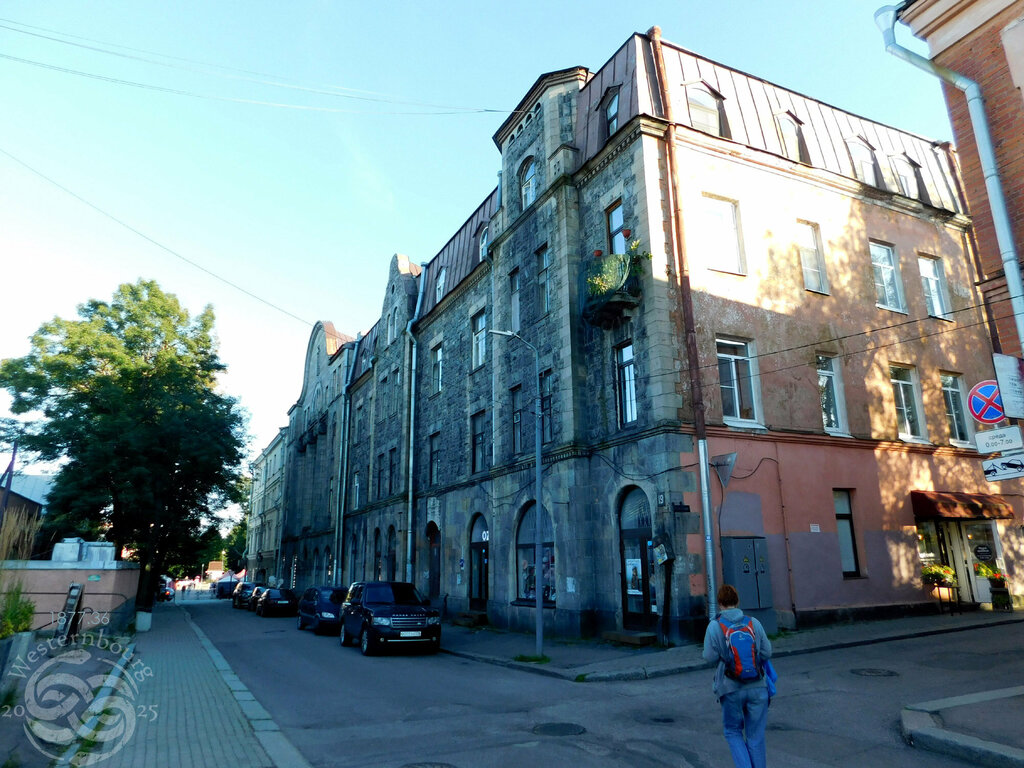 Landmark, attraction Дом Теслефа 1848 год, Vyborg, photo
