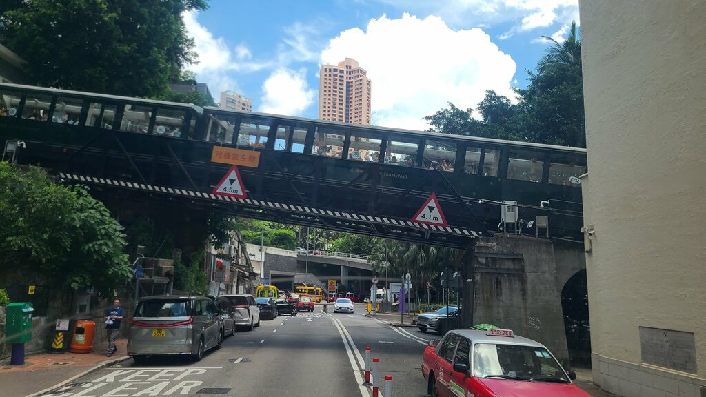 High-speed urban transport station Peak Tram Kennedy Road Station, Hong Kong, photo
