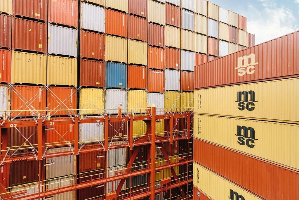 Rail freight transport Msc Central Asia, Almaty, photo