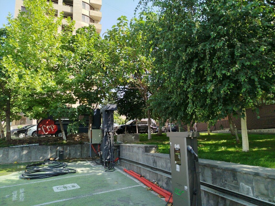 Electric car charging station EcoCars, Yerevan, photo