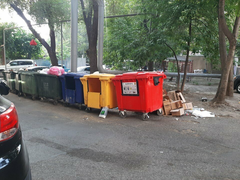 Waste sorting Waste sorting point, Yerevan, photo