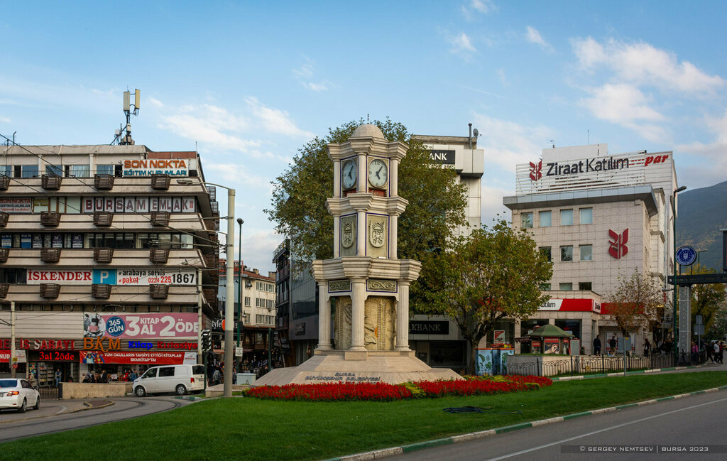 Landmark, attraction Bursa Clock Tower, Bursa, photo