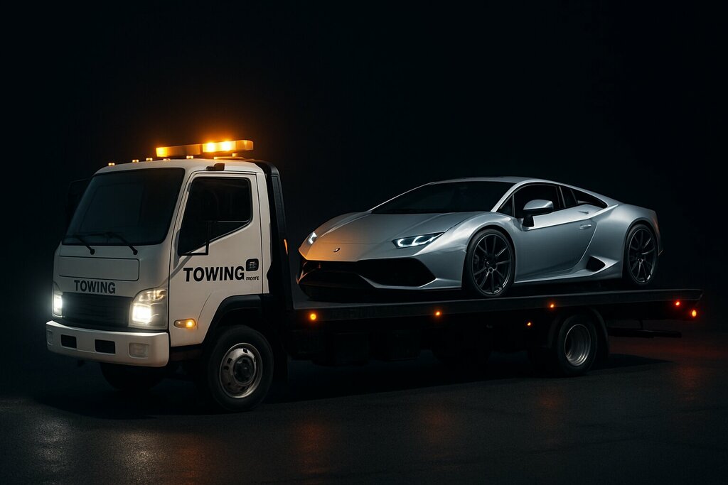 Transport company, car depot Hamza Recovery Services, Dubai, photo