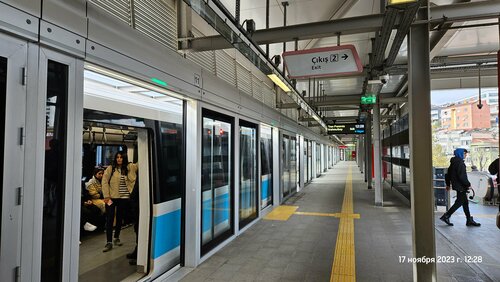 Kagithane (Istanbul, Kagithane, Merkez Neighborhood, Mermerciler Avenue), metro station