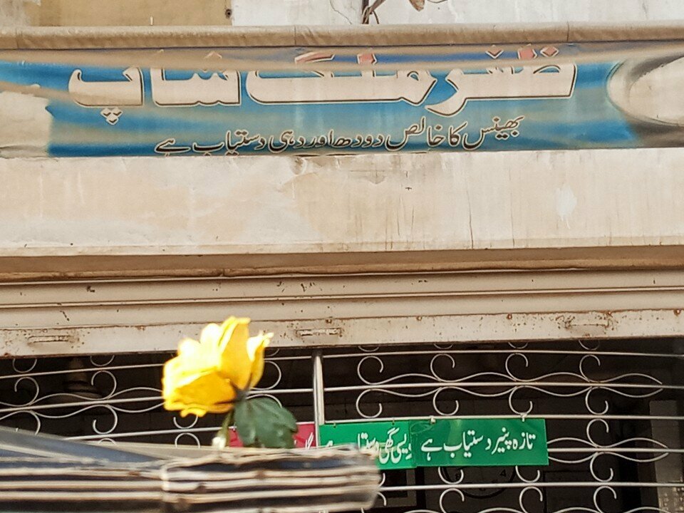 Dairy products shop Zafar, Karachi, photo