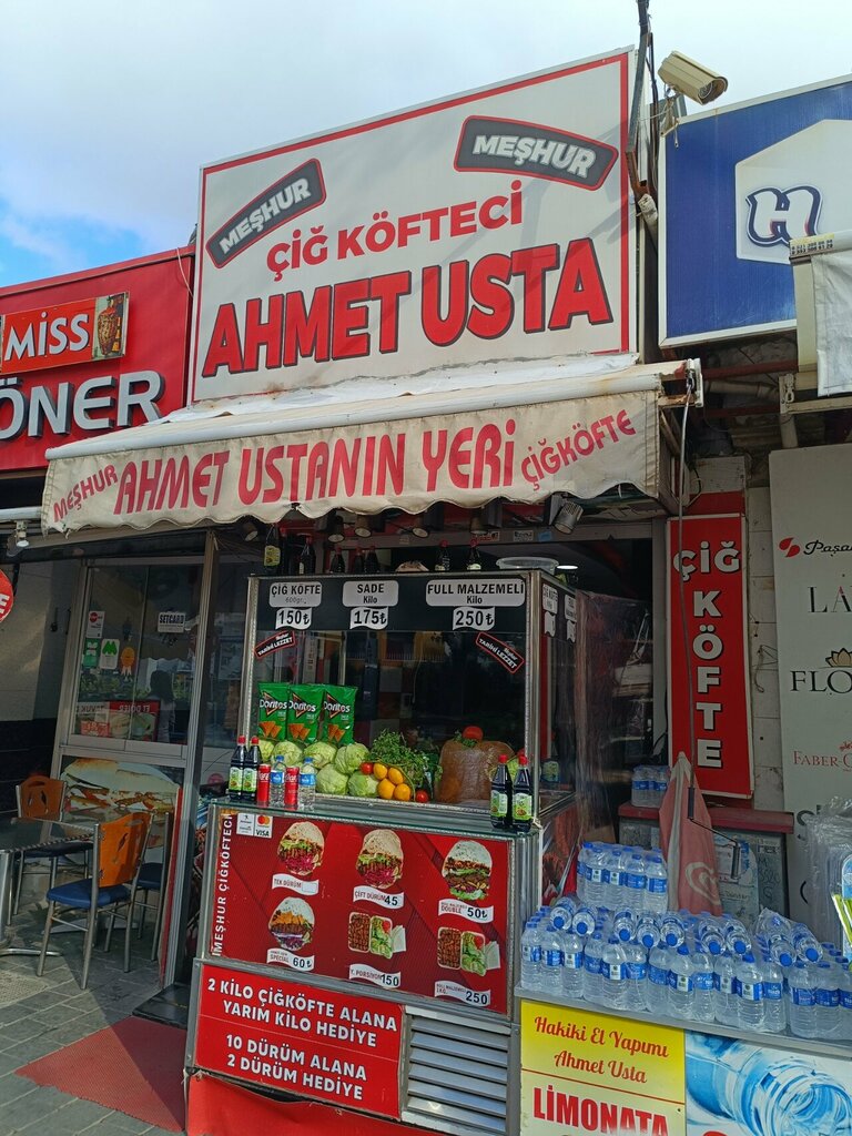 Fast food Famous Raw Meatball Maker Ahmet Master, Izmir, photo