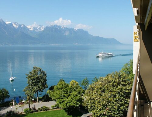 Внешний вид отеля Royal Plaza Montreux в Монтрё, фото 2